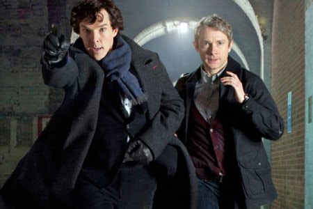 Photo promotionnelle de la série britannique Sherlock