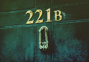 Photo de la porte d'entrée du 221B Baker Street