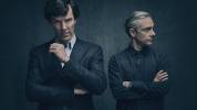 Photo promotionnelle du deuxième épisode de la saison 4 de Sherlock (Sherlock et John)
